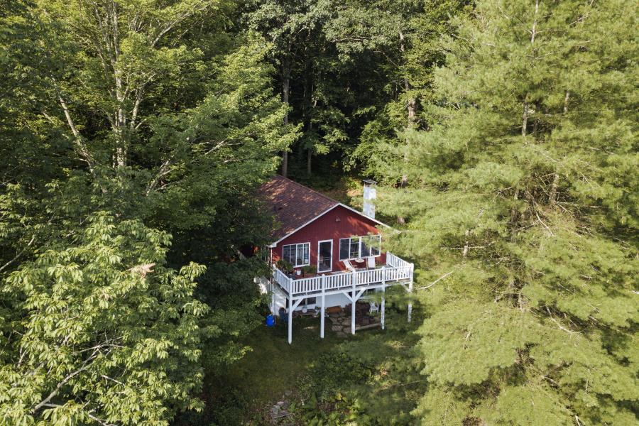 cabin, water, funky, wooded, wood, country, deck, 