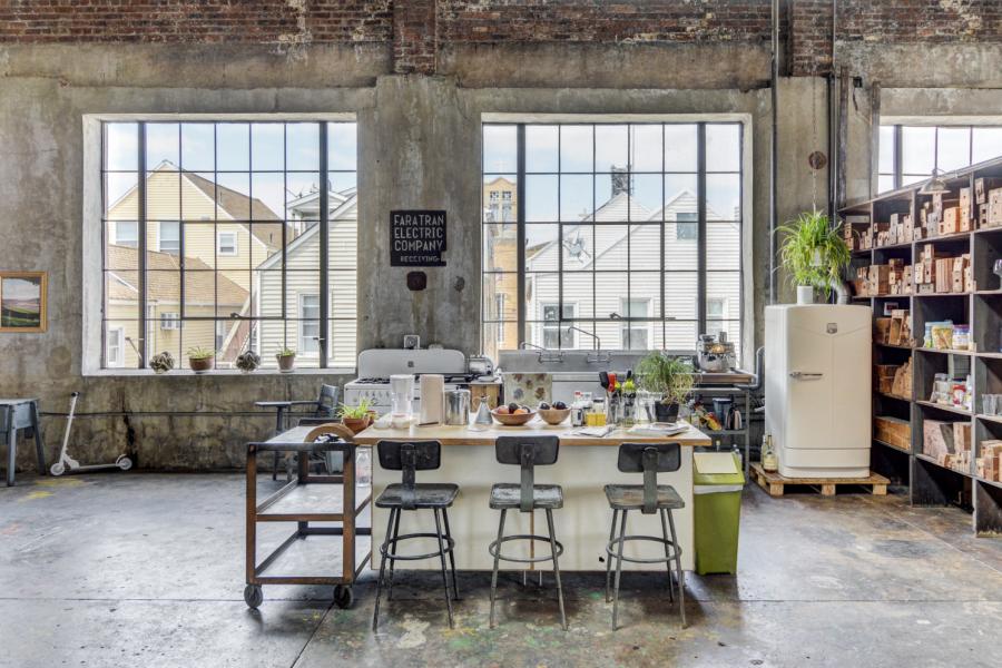 industrial, warehouse, concrete, glass, loft, 