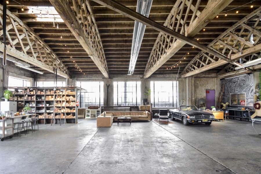 industrial, warehouse, concrete, glass, loft, 