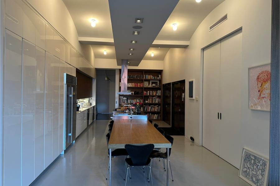 loft, artist loft, apartment, modern, kitchen, 