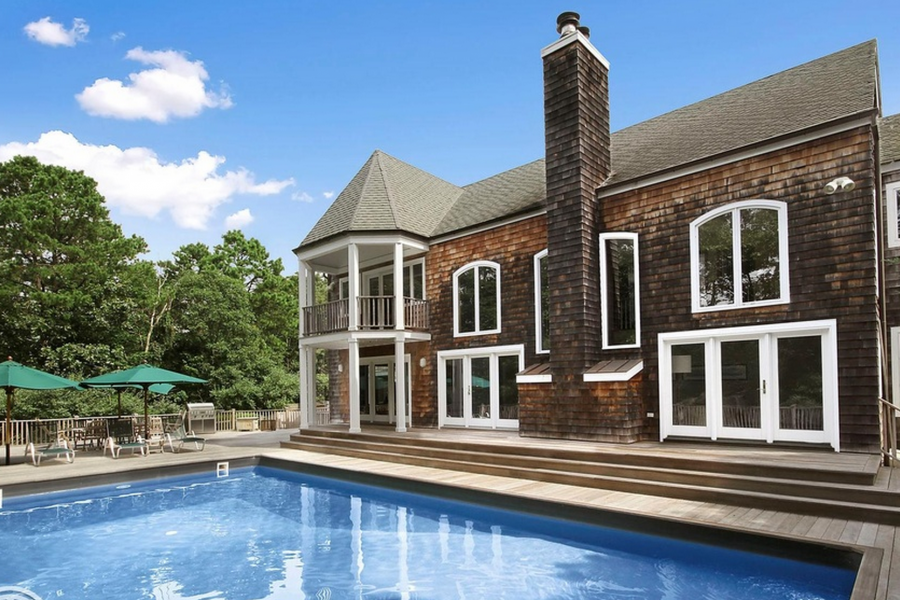 Hamptons, contemporary, pool, tennis, gym, 