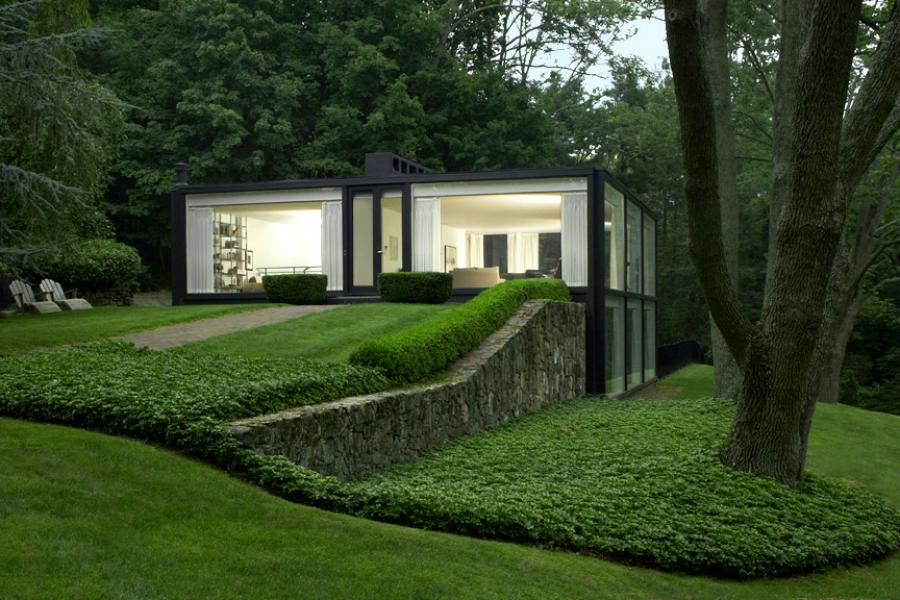 modern, contemporary, minimal, lawn, clean, glass, garden, pool, 