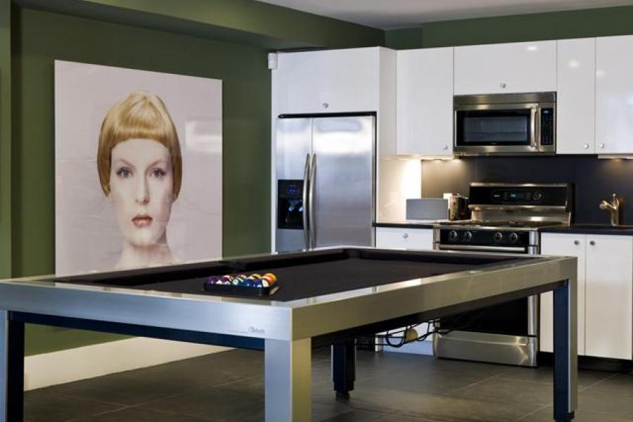 modern, pool table, 