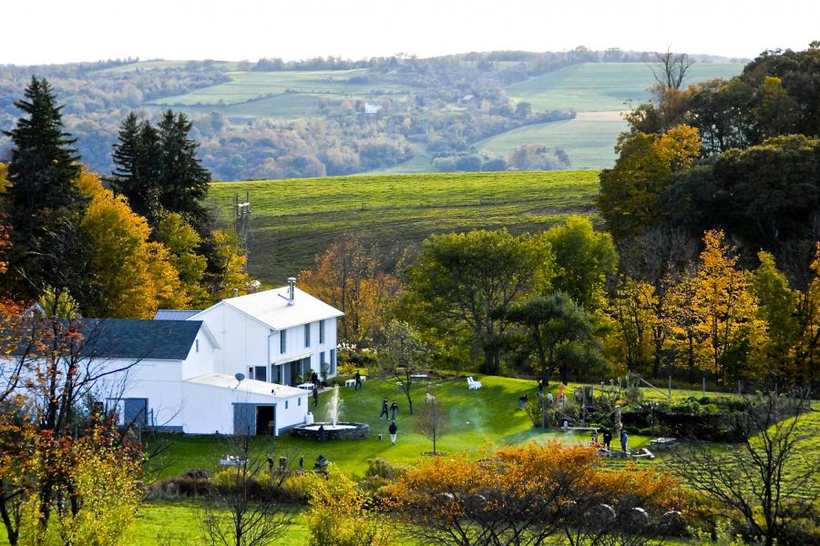 farm, farmhouse, barn, field, contemporary, light, airy, 