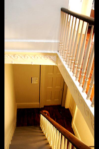 townhouse, brownstone, upscale, contemporary, staircase, fireplace, garden, 