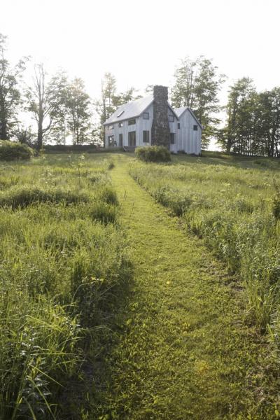 farmhouse, farm, rural, field, stone, fireplace, 