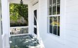 suburban, white, light, airy, traditional, contemporary, porch, 