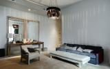 loft, apartment, modern, contemporary, bohemian, bathroom, bedroom, 
