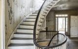 mansion, estate, distressed, empty room, staircase, porch, 