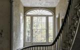 mansion, estate, distressed, empty room, staircase, porch, 