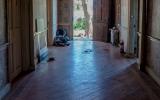 empty room, distressed, farmhouse, wallpaper, textured walls, 