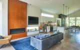 modern, contemporary, Asheville, fireplace, kitchen, 