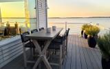 Hamptons, beach, water, deck, white, light, 