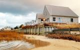 Hamptons, beach, water, deck, white, light, 