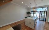 townhouse, contemporary, kitchen, light, airy, deck, staircase, bathroom, terrace, bedroom, 