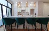 townhouse, contemporary, kitchen, light, airy, deck, staircase, bathroom, terrace, bedroom, 