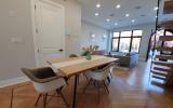 townhouse, contemporary, kitchen, light, airy, deck, staircase, bathroom, terrace, bedroom, 