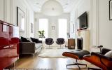 brownstone, bathroom, staircase, fireplace, contemporary, 