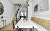 brownstone, bathroom, staircase, fireplace, contemporary, 