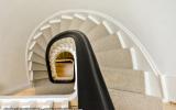 brownstone, bathroom, staircase, fireplace, contemporary, 