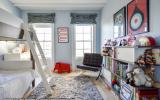 brownstone, bathroom, staircase, fireplace, contemporary, 