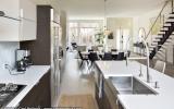 townhouse, contemporary, modern, light, white, glass, bathroom, kitchen, 