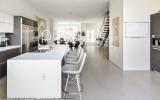 townhouse, contemporary, modern, light, white, glass, bathroom, kitchen, 