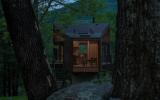 cabin, wooded, wood, pond, lake, glass, fireplace, 