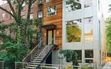 townhouse, contemporary, modern, light, white, glass, bathroom, kitchen, 