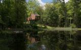 cabin, wooded, wood, pond, lake, glass, fireplace, 