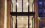 residence, townhouse, textured walls, contemporary, modern, rooftop, light, glass, 