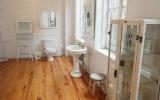 traditional, white, bathroom, kitchen, light, fireplace, loft, apartment, 