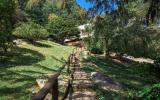 log house, cabin, stone, water, rural, Asheville, 