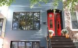 townhouse, contemporary, colorful, staircase, 