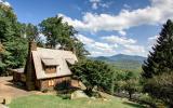 log house, cabin, stone, water, rural, Asheville, 