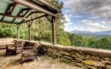 log house, cabin, stone, water, rural, Asheville, 