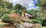 log house, cabin, stone, water, rural, Asheville, 