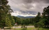 log house, cabin, stone, water, rural, Asheville, 