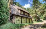 log house, cabin, stone, water, rural, Asheville, 