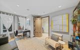 brownstone, townhouse, contemporary, upscale, staircase, terrace, garden, kitchen, bathroom, 