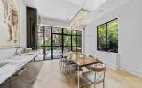 brownstone, townhouse, contemporary, upscale, staircase, terrace, garden, kitchen, bathroom, 