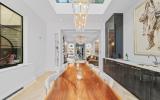 brownstone, townhouse, contemporary, upscale, staircase, terrace, garden, kitchen, bathroom, 