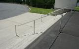 concrete, modern, museum, water, staircase, industrial, 