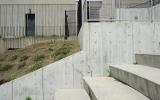 concrete, modern, museum, water, staircase, industrial, 