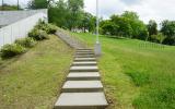 concrete, modern, museum, water, staircase, industrial, 