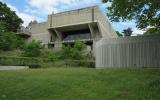 concrete, modern, museum, water, staircase, industrial, 