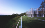 modern, light, glass, pool, estate, field, 