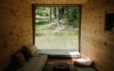 cabin, wooded, wood, pond, lake, glass, fireplace, 