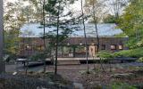 modern, contemporary, wooded, wood, deck, glass, rural, 