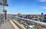 modern, apartment, glass, terrace, bathroom, city view, 